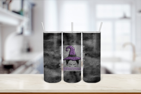BeWitched Halloween Messy Bun Tumbler: A Designer's Guide to Spooky Chic
