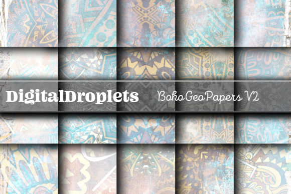 Boho Geo Papers Vol. 2: A Modern Design Asset