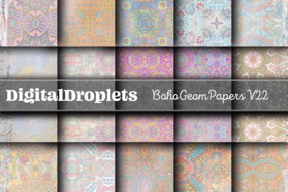 Boho Geom Papers Vol. 22: A Designer's Toolkit for Textured Style