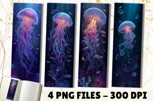 Deep Sea Design: Elevating Projects with Glowing Jellyfish Bookmarks