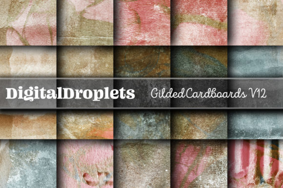 Gilded Cardboards Vol. 12 | Vintage Texture Collection