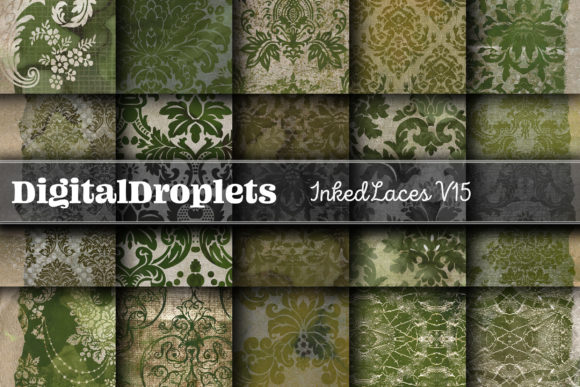 Inked Laces Vol. 15: Vintage Texture for Modern Design