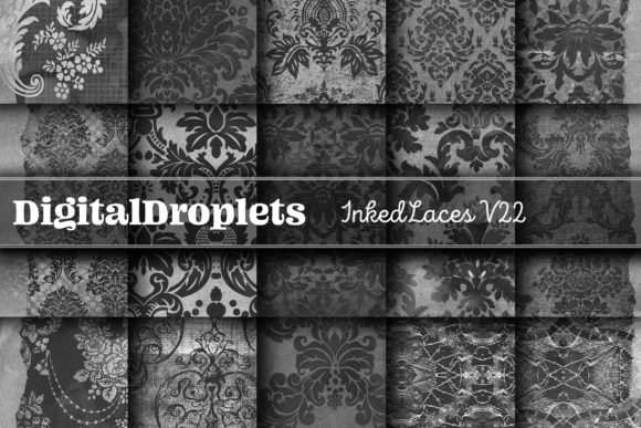 Inked Laces Vol. 22 | Vintage Textured Paper Collection