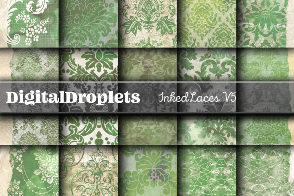 Inked Laces Vol. 5: Vintage Textures for Modern Design