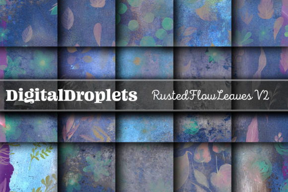 Rusted Flow Leaves Vol. 2: Textured Design Assets