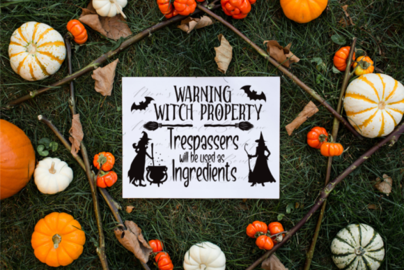 Warning Witch Property SVG: Elevate Your Halloween Designs